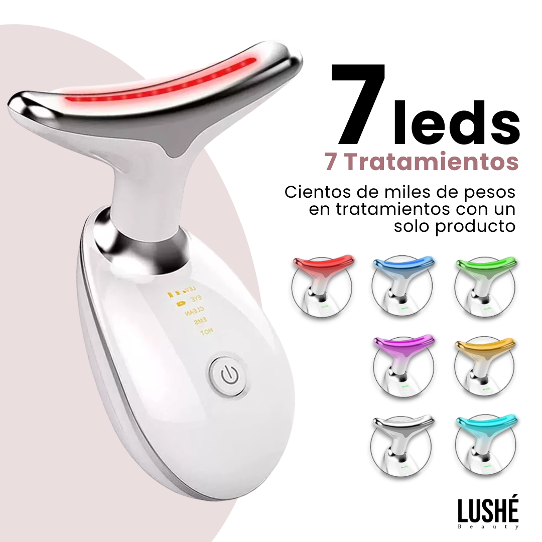 Lushé Beauty Masajeador facial 7 LEDs