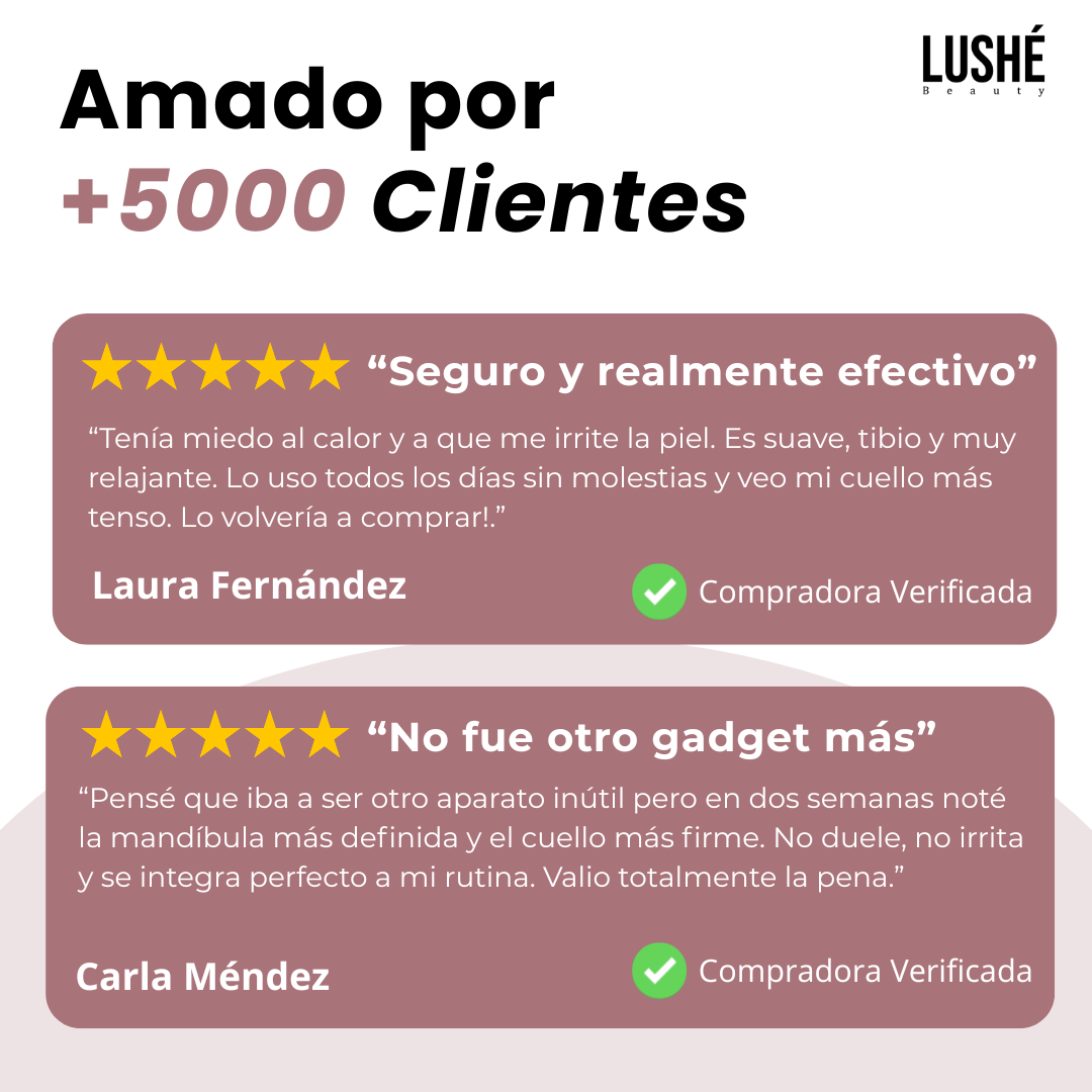 Lushé Beauty Masajeador facial 7 LEDs